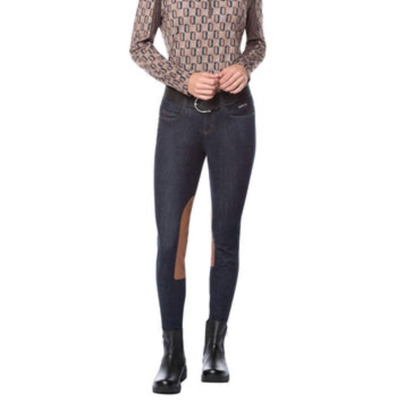 🏇Kerrits Denim stretch kneepatch breeches - Picture 3 of 7